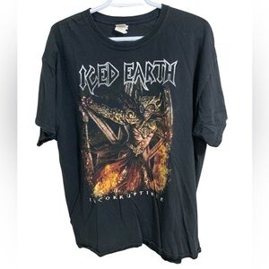 Iced Earth Incorruptible 2018 World Tour T-Shirt Size XL Concert Heavy Metal